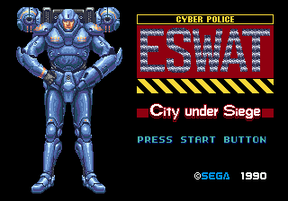 Заставка игры ESWAT CYBER POLICE - CITY UNDER SIEGE
